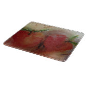 Decoratief glazen snijbord met appels snijplank (Hoek)