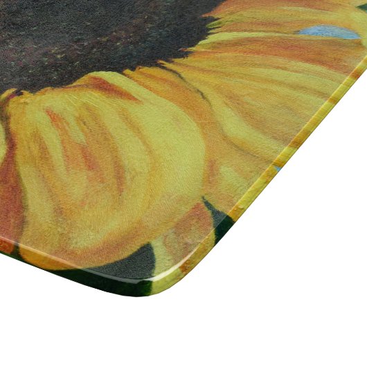 Decoratief glazen snijplaat snijplank (Hoek)