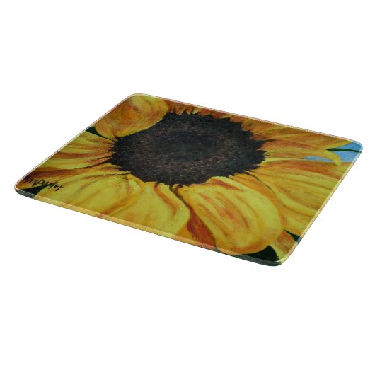 Decoratief glazen snijplaat snijplank (Hoek)