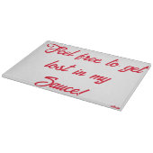 Decoratief glazen snijvlak 11"x8" snijplank (Hoek)