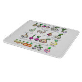 Decoratief glazen snijvlak 15,2 x 17,8 cm snijplank (Hoek)