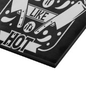 Decoratief glazen snijvlak 15 x 11 inch snijplank (Hoek)