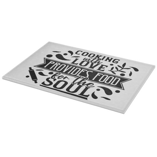 Decoratief glazen snijvlak 15 x 11 inch snijplank (Hoek)