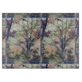 Decoratief glazen snijvlak 15 x 11 inch snijplank (Voorkant)