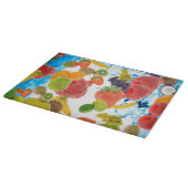 Decoratief glazen snijvlak/gemengd fruit snijplank (Hoek)