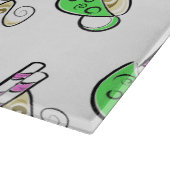 Decoratief glazen snijvlak/hete Drink Snijplank (Hoek)