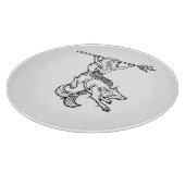 Decoratief glazen snijvlak snijplank (Hoek)