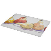 Decoratief glazen snijvlak van gemiddelde grootte snijplank (Hoek)