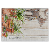 Decoratief glazen snijvlak van gemiddelde grootte snijplank (Voorkant)