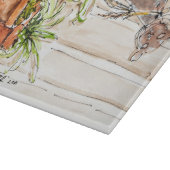 Decoratief glazen snijvlak van gemiddelde grootte snijplank (Hoek)