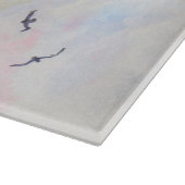 Decoratief glazen snijvlak - vuurtoren snijplank (Hoek)