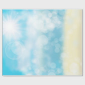 Decoratief Glitter Blue en Gold Cadeaupapier (Vlak)