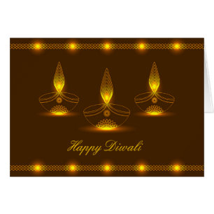 Decoratief gloeiend diwali-ontwerp