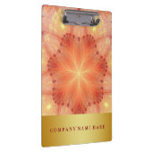 Decoratief Gold Badge Oranje ventilatorlaire petal Klembord (Rechts)