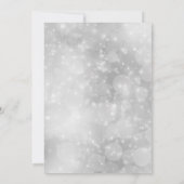 Decoratief Gold Snowman & Glitter, kerst in Bokeh Kaart (Achterkant)