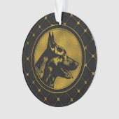 Decoratief Golden Dutch Shepherd Design Ornament (voorkant)