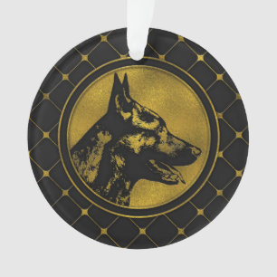 Decoratief Golden Dutch Shepherd Design Ornament