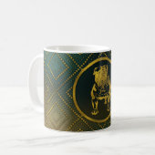Decoratief Golden Embossed - English Bulldog Koffiemok (Voorkant links)