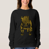 Decoratief Golden Embossed - English Bulldog Trui (Voorkant)