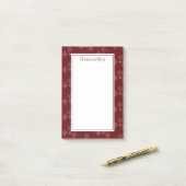 Decoratief Golden Snowflakes kerst Post-it® Notes (Op bureau)