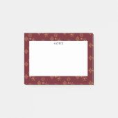 Decoratief Golden Snowflakes kerst Post-it® Notes (Voorkant)