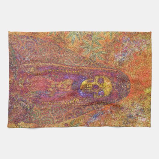 Decoratief Gothic Skeleton Kitchen Towel Theedoek (Horizontaal)