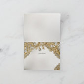 Decoratief goud dank u kaart (Binnen)