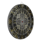 Decoratief goud dartbord (Voorkant Links)