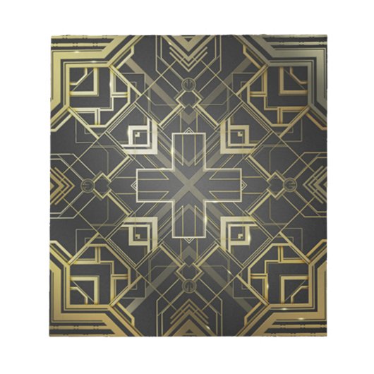 Decoratief goud notitieblok (Voorkant)