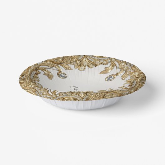 Decoratief goud papieren kommen (Gebogen)