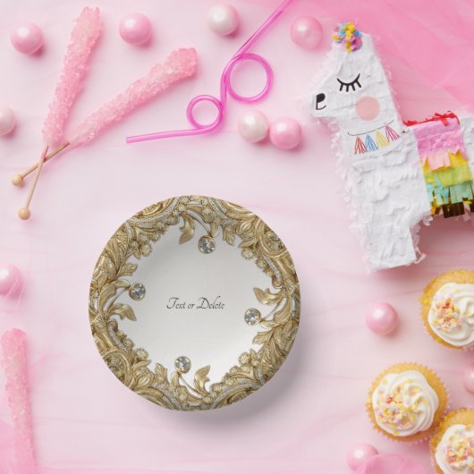 Decoratief goud papieren kommen (Feest)