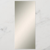 Decoratief Goud Wit Bloemen Bruiloft Menu (Achterkant)