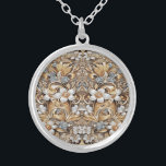 Decoratief Goud Wit Bloemen Ketting<br><div class="desc">Prachtig decoratief goud wit bloemig Ketting</div>