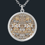 Decoratief Goud Wit Bloemen Ketting<br><div class="desc">Prachtig decoratief goud wit bloemig Ketting</div>