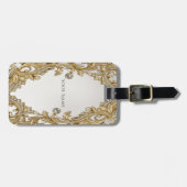 Decoratief gouden Bagagelabel (Voorkant horizontaal)