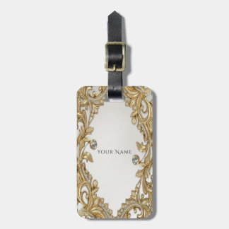 Decoratief gouden Bagagelabel