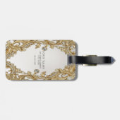 Decoratief gouden Bagagelabel (Achterkant horizontaal)