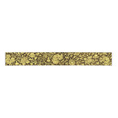 decoratief gouden bloemmotief grosgrain lint (Voorkant)