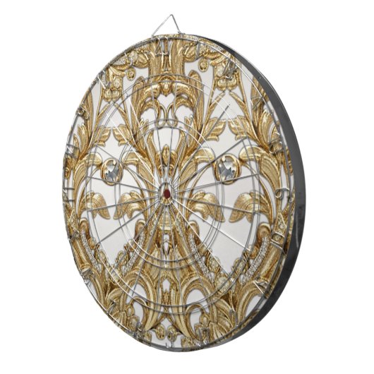 Decoratief gouden dartbord (Voorkant Rechts)
