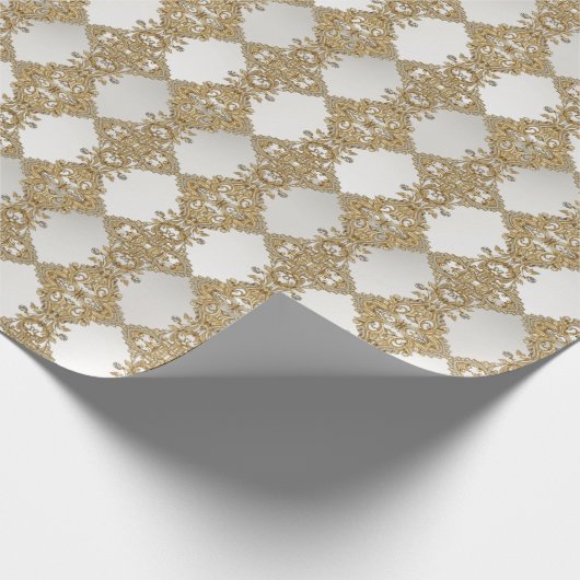 Decoratief gouden inpakpapier (Hoek)