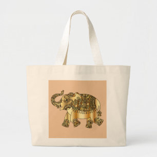 Decoratief gouden olifant Jumbo tas