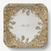 Decoratief gouden papier Bord (Voorkant)