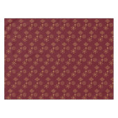 Decoratief Gouden Snowflakes kerstpatroon Tafelkleed (Voorkant (Horizontaal))