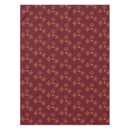 Decoratief Gouden Snowflakes kerstpatroon Tafelkleed