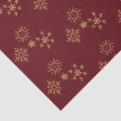 Decoratief Gouden Snowflakes kerstpatroon Tissuepapier (Detail)