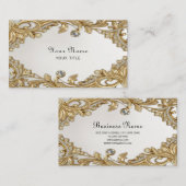 Decoratief gouden Visitekaartje (Voorkant / Achterkant)