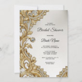 Decoratief gouden Vrijgezellenfeest Kaart (Voorkant)
