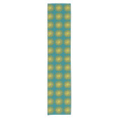 Decoratief gouden zonnesymbool korte tafelloper (Voorkant)