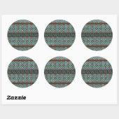 Decoratief grensontwerp ( Owen Jones ) Ronde Sticker (Vel)