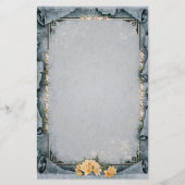 Decoratief grijs briefpapier (Voorkant)